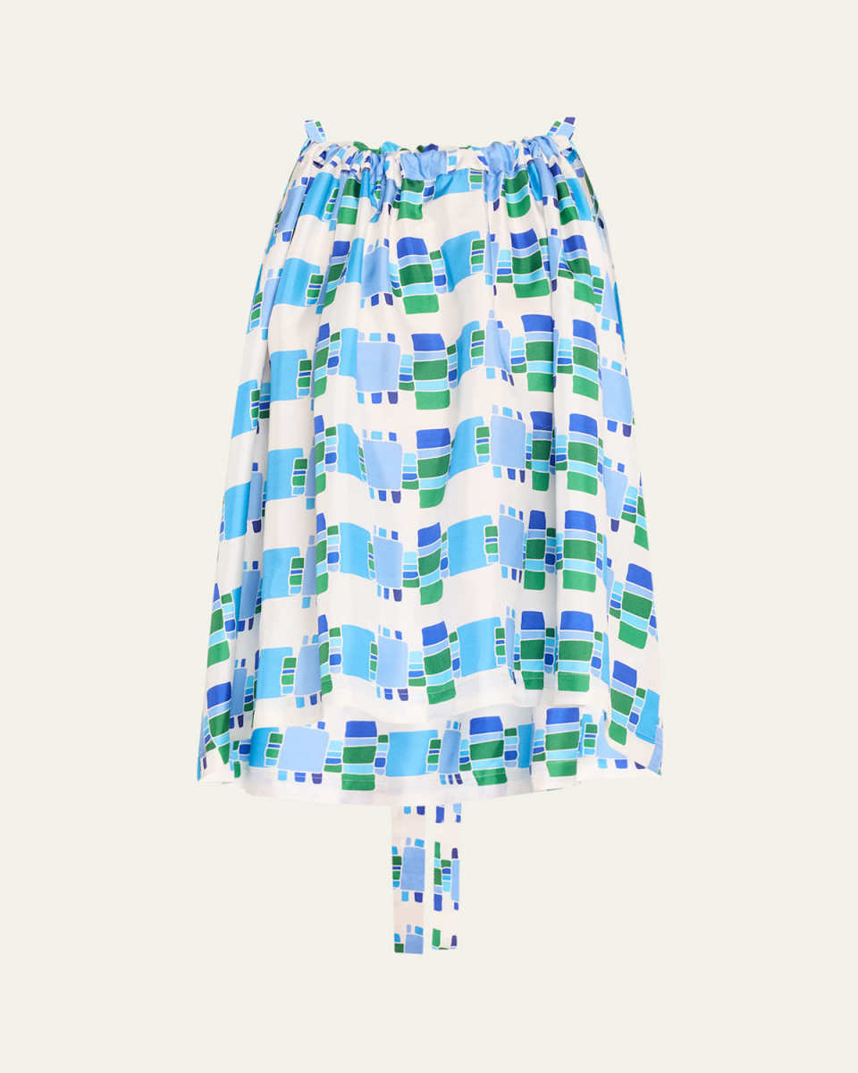 Brigitte Kakanias-Print Silk Blouse